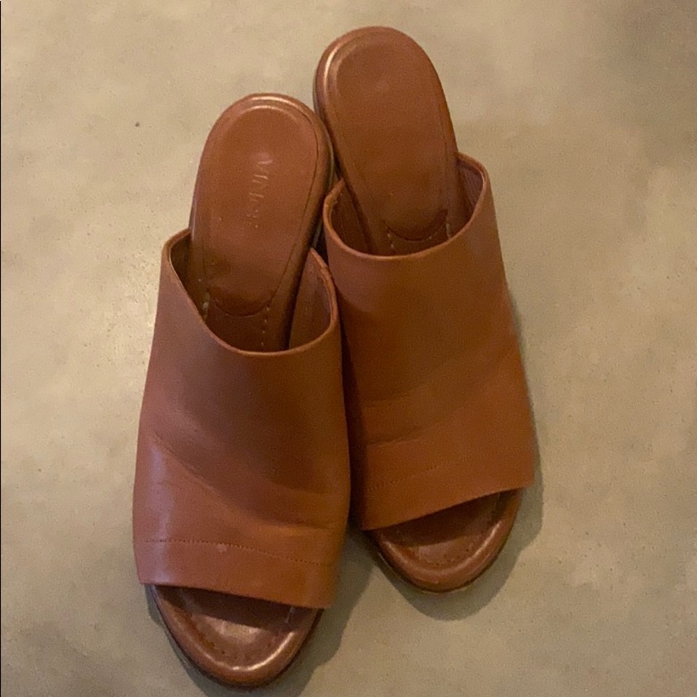 VINCE Caramel Wedge Sandals